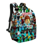 Roblox Kids Backpack Blue with Characters - Image 2