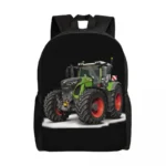 Green Tractor Backpack Children's School Bag