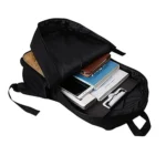 Black Backpack with Blue Water Horse Design - Image 3