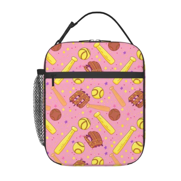 Reusable Softball Lunch Box for Kids Girls Boys Women Adult